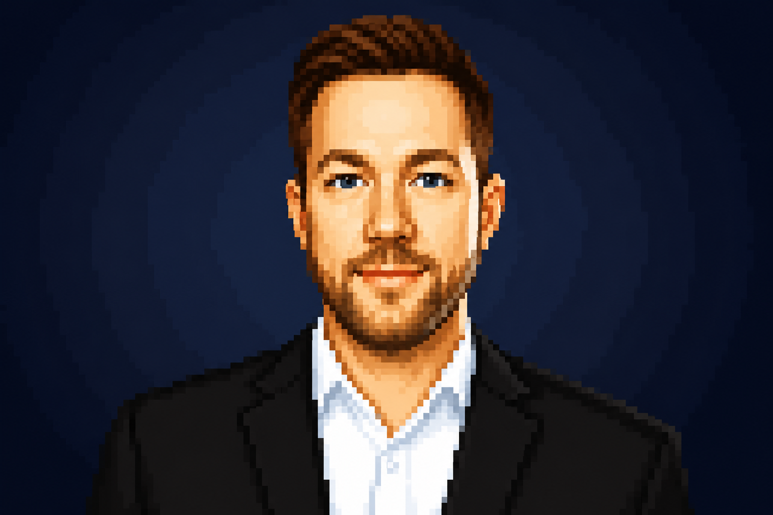 Pixel-Art-Portr&auml;t von Jason Spurgeon